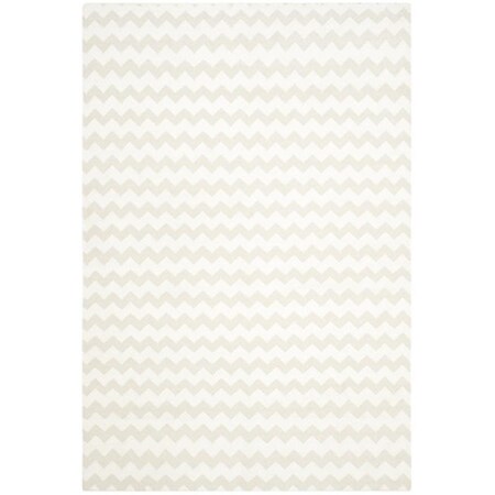 Safavieh Dhurries Hand Woven Flat Weave Rectangle Rug- Beige - Ivory- 3 x 5 ft. DHU644A-3